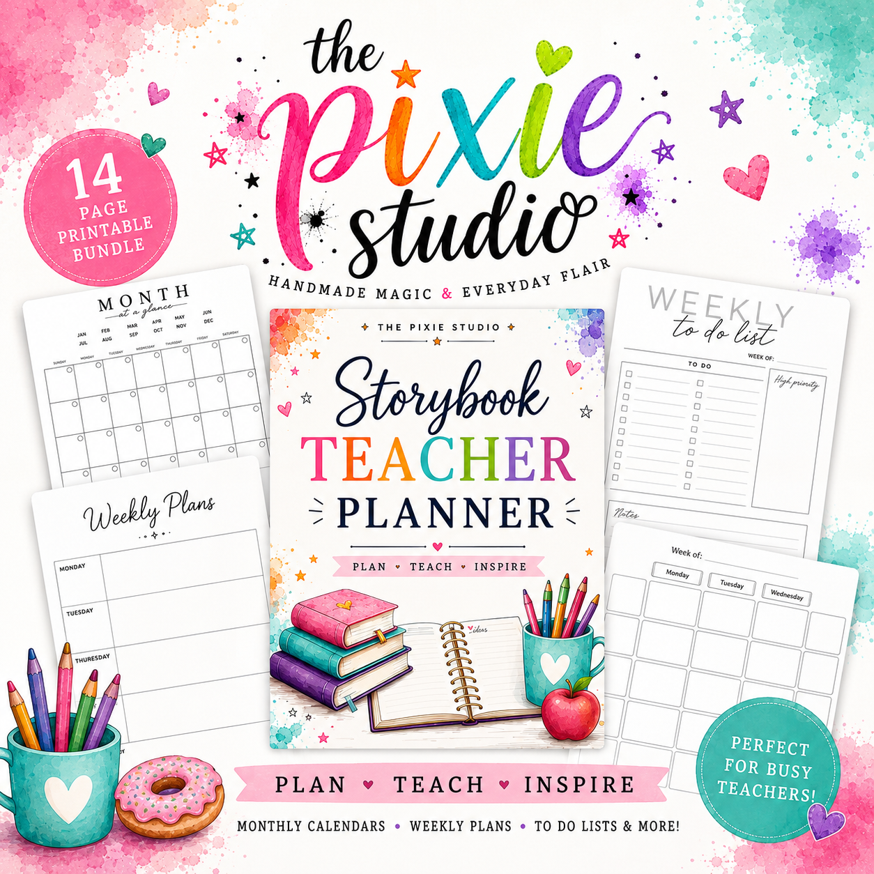 Teacher Planner Pages | Printable | Personal Use