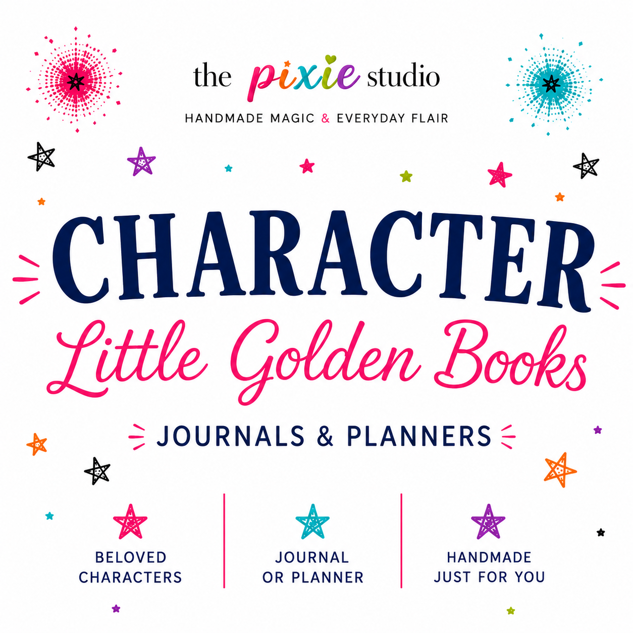 Custom Disney Little Golden Book Journal or Planner | Choose Your Book