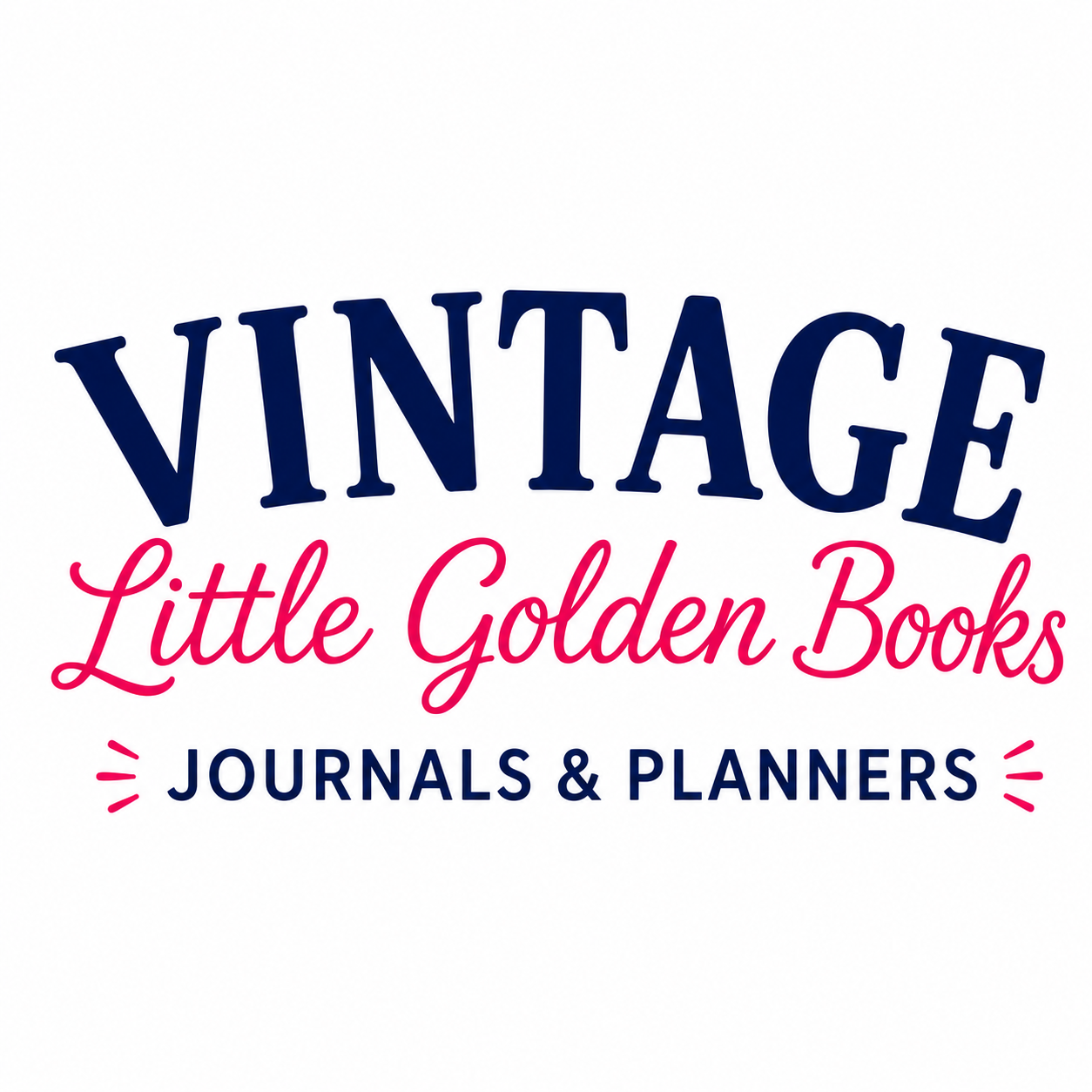 Custom Vintage Little Golden Book Journal or Planner | Choose Your Book