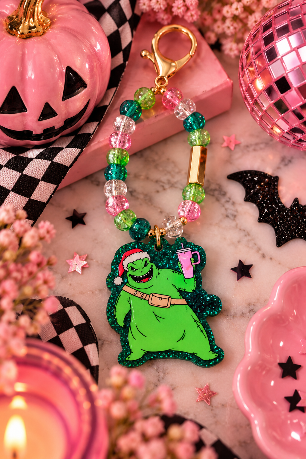 Halloween Acrylic Bag Charm/Key chains | Ghoulish Glam Cute Spooky Charm